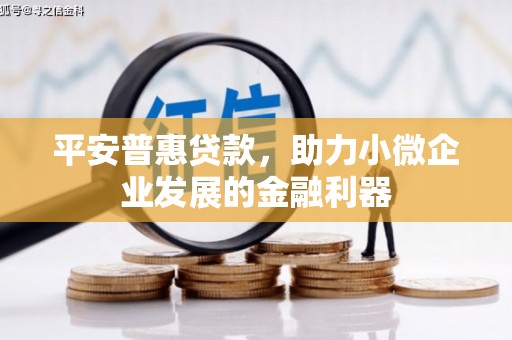 祁连平安普惠贷款，助力小微企业发展的金融利器